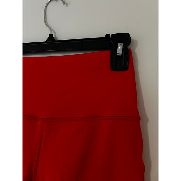 Lululemon Athletica Align™ High-Rise Short 8" Deep Red Biker Fitted EUC 6 - Picture 4 of 6